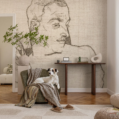 Papel mural con patrón decorativo con un carácter distintivo
