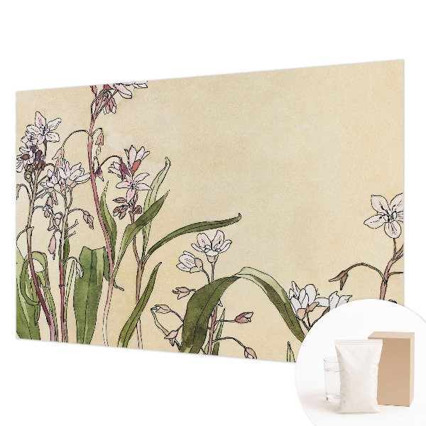 Fotomural decorativo para cabecero de cama con diseño de elegancia floral para cabecero
