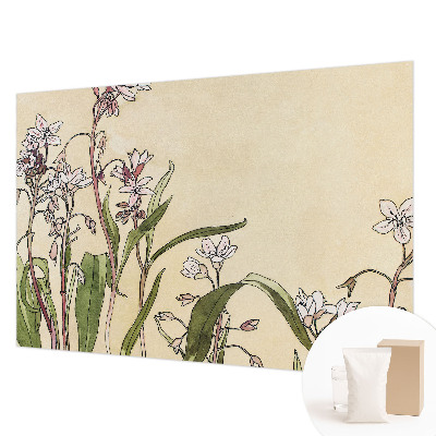Fotomural decorativo para cabecero de cama con diseño de elegancia floral para cabecero