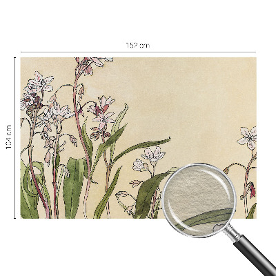 Fotomural decorativo para cabecero de cama con diseño de elegancia floral para cabecero
