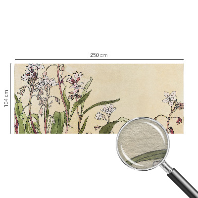 Fotomural decorativo para cabecero de cama con diseño de elegancia floral para cabecero