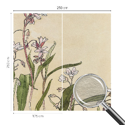 Fotomural decorativo para cabecero de cama con diseño de elegancia floral para cabecero