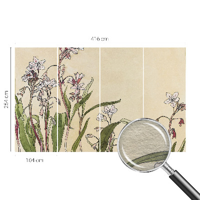Fotomural decorativo para cabecero de cama con diseño de elegancia floral para cabecero