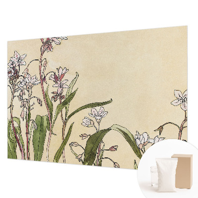 Fotomural decorativo para cabecero de cama con diseño de elegancia floral para cabecero