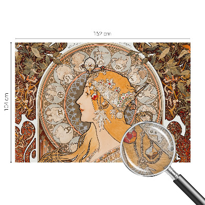 Papel mural con patrón decorativo con motivo zodiacal elegante