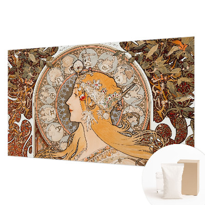 Papel mural con patrón decorativo con motivo zodiacal elegante