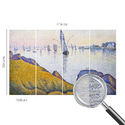 Papel mural texturado decorativo con diseño 'Reflejo de la vela'