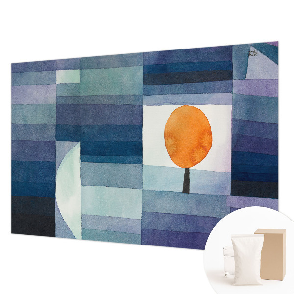 Mural decorativo con diseño de árbol abstracto