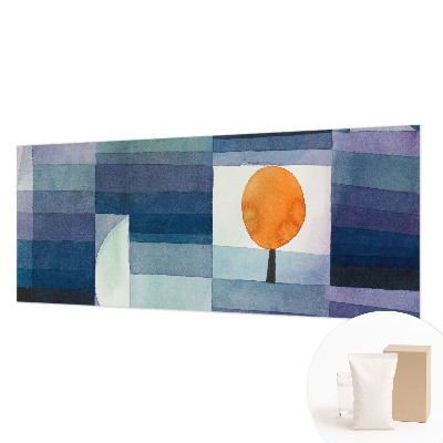 Mural decorativo con diseño de árbol abstracto