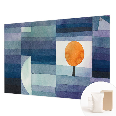 Mural decorativo con diseño de árbol abstracto