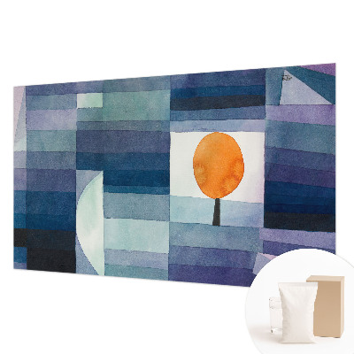 Mural decorativo con diseño de árbol abstracto