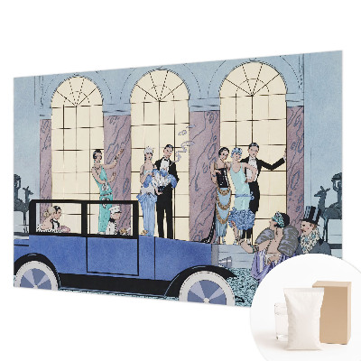 Fotomural decorativo para cabecero de cama con diseño Art déco