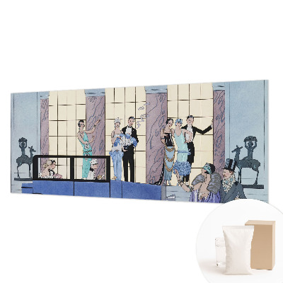 Fotomural decorativo para cabecero de cama con diseño Art déco