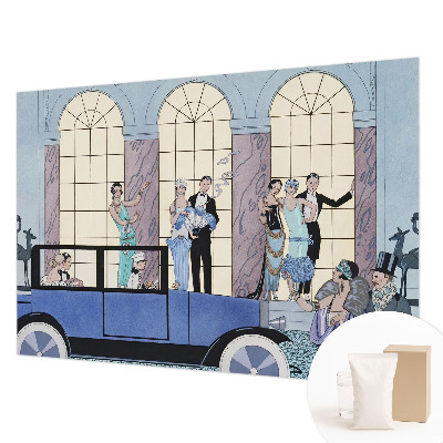 Fotomural decorativo para cabecero de cama con diseño Art déco