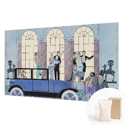 Fotomural decorativo para cabecero de cama con diseño Art déco