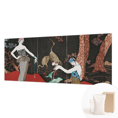 Mural de pared con estampado hermoso con una escena elegante