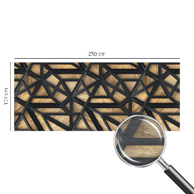 Fotomural decorativo para cabecero de cama con diseño de conexión geométrica