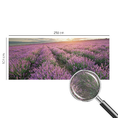Mural decorativo con motivo de campos de lavanda