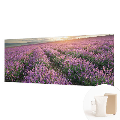 Mural decorativo con motivo de campos de lavanda