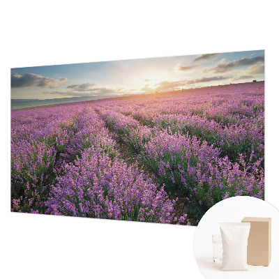 Mural decorativo con motivo de campos de lavanda