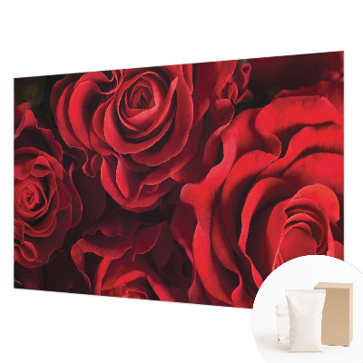 Fotomural decorativo para cabecero de cama con diseño de rosas rojas