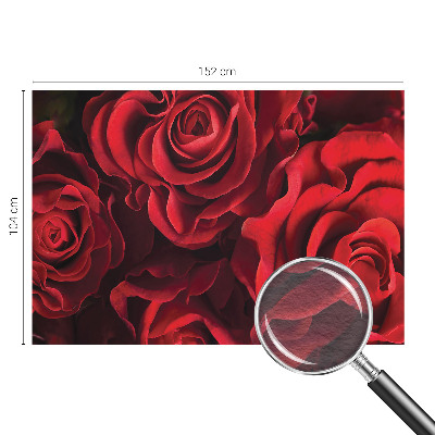 Fotomural decorativo para cabecero de cama con diseño de rosas rojas