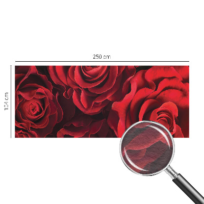 Fotomural decorativo para cabecero de cama con diseño de rosas rojas
