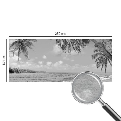 Mural de pared con estampado hermoso con motivo de paraíso tropical