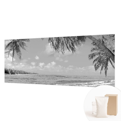 Mural de pared con estampado hermoso con motivo de paraíso tropical