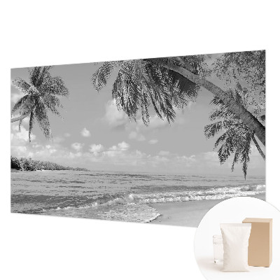 Mural de pared con estampado hermoso con motivo de paraíso tropical
