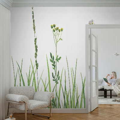 Papel mural texturado decorativo con diseño Flora sutil