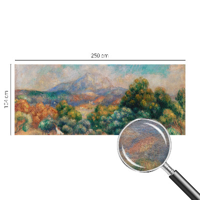 Papel mural texturado decorativo con diseño de paisaje de montaña