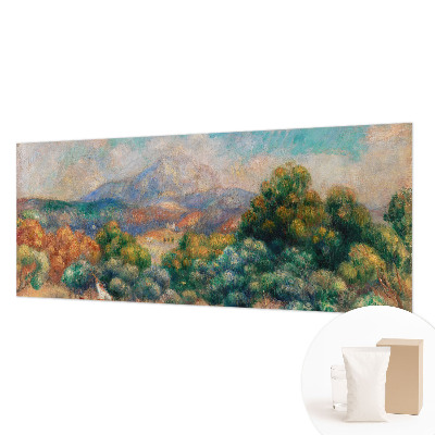 Papel mural texturado decorativo con diseño de paisaje de montaña