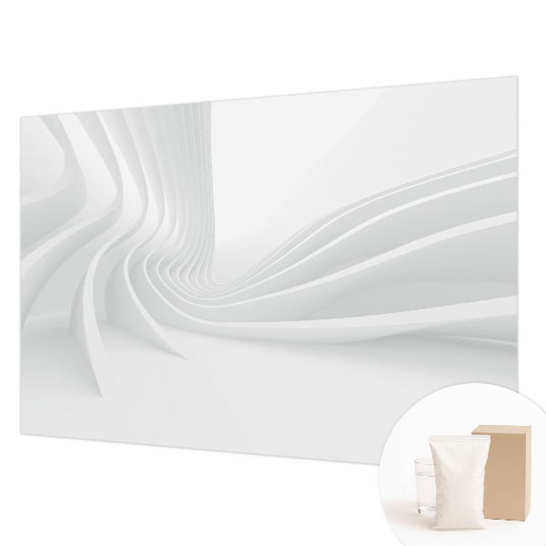 Fotomural decorativo para cabecero de cama con diseño de líneas fluidas