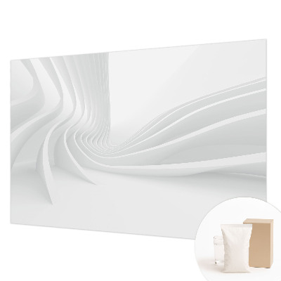 Fotomural decorativo para cabecero de cama con diseño de líneas fluidas