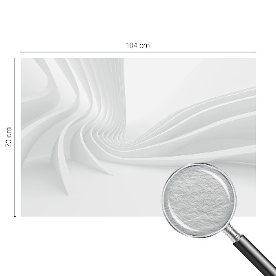 Fotomural decorativo para cabecero de cama con diseño de líneas fluidas