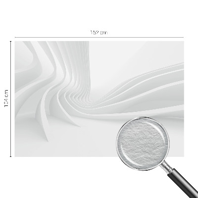 Fotomural decorativo para cabecero de cama con diseño de líneas fluidas