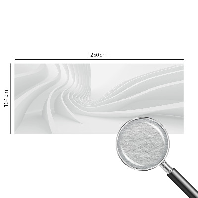 Fotomural decorativo para cabecero de cama con diseño de líneas fluidas