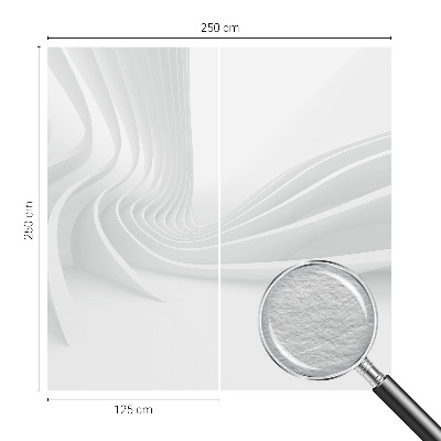 Fotomural decorativo para cabecero de cama con diseño de líneas fluidas