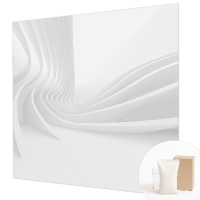 Fotomural decorativo para cabecero de cama con diseño de líneas fluidas