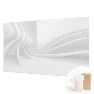 Fotomural decorativo para cabecero de cama con diseño de líneas fluidas