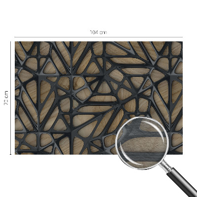 Papel mural texturado decorativo con diseño de rejilla imitación madera