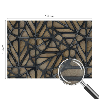 Papel mural texturado decorativo con diseño de rejilla imitación madera