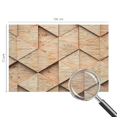 Papel mural con patrón decorativo con diseño de mosaico de madera