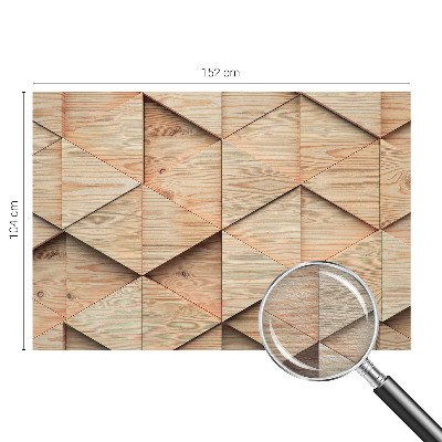 Papel mural con patrón decorativo con diseño de mosaico de madera