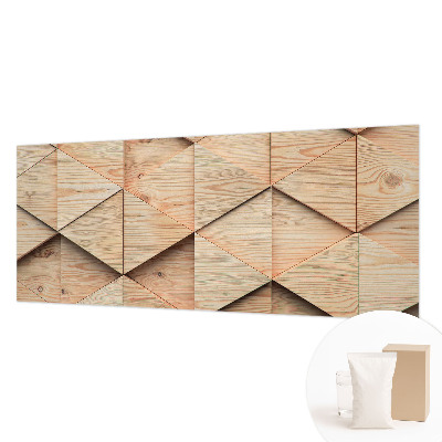 Papel mural con patrón decorativo con diseño de mosaico de madera