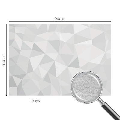 Fotomural decorativo para cabecero de cama con motivo de mosaico triangular