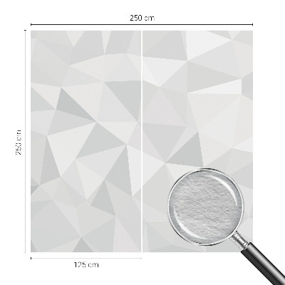 Fotomural decorativo para cabecero de cama con motivo de mosaico triangular