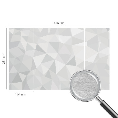 Fotomural decorativo para cabecero de cama con motivo de mosaico triangular