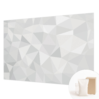 Fotomural decorativo para cabecero de cama con motivo de mosaico triangular